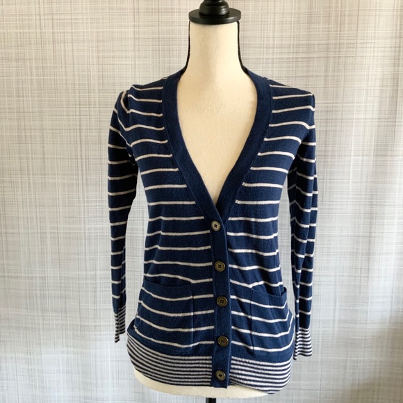 Madewell Sweaters - Madewell Stripped Button Down Cardigan